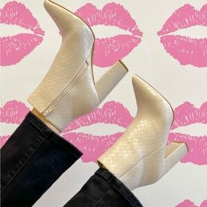 Pointed Toe Tan Ankle Boots